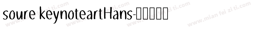 soure keynoteartHans字体转换